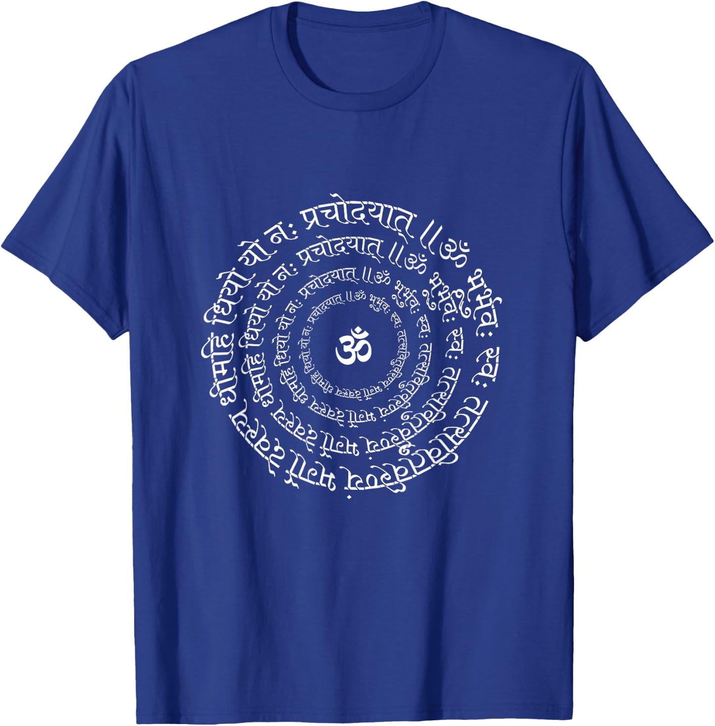 Om Aum Symbol Sanskrit Gayatri Mantra Minimal Sanatan Dharma T-Shirt - T-Shirt | Royal