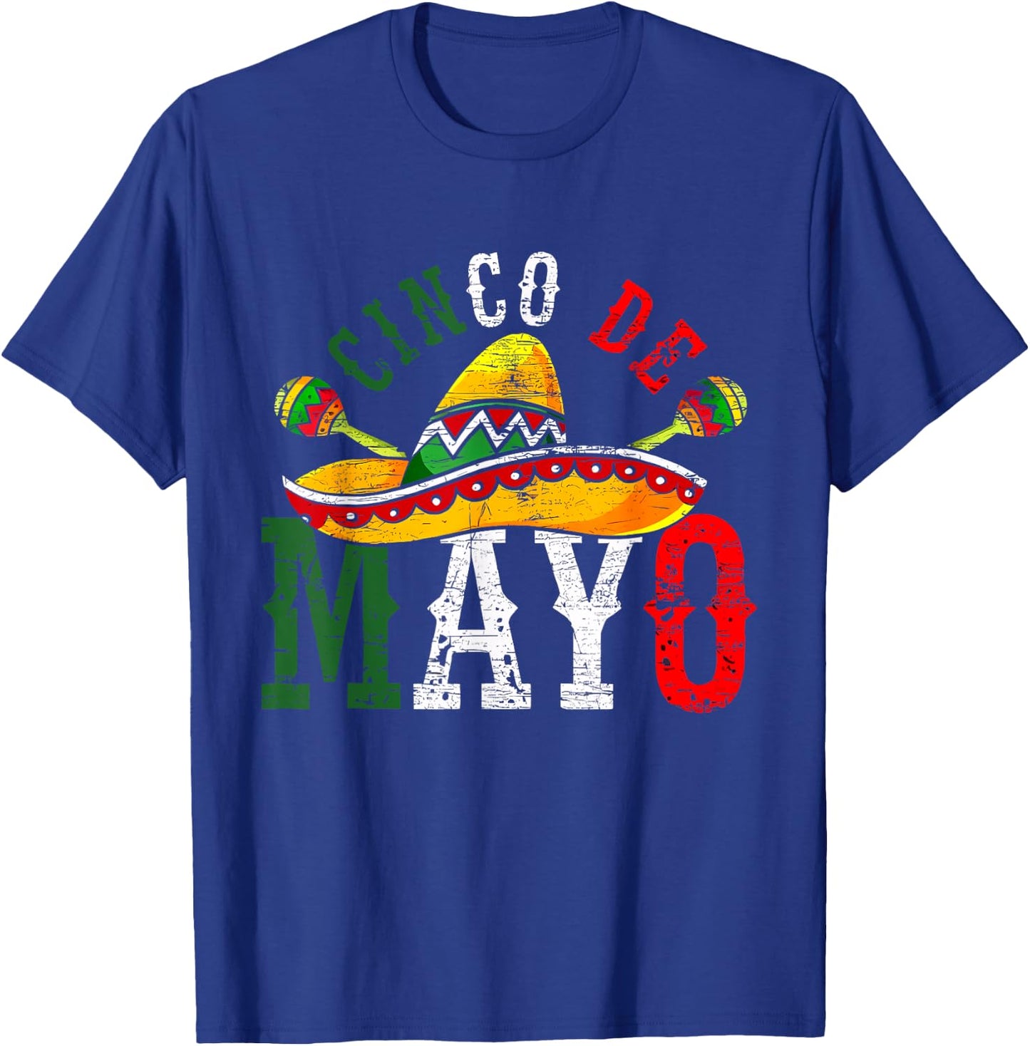 Cinco De Mayo Mexican Lets Fiesta 5 De Mayo Women Men T-Shirt - T-Shirt | Royal
