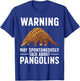 Cool Pangolin Women Save Pangolins Anteater Animal T-Shirt - T-Shirt | Royal