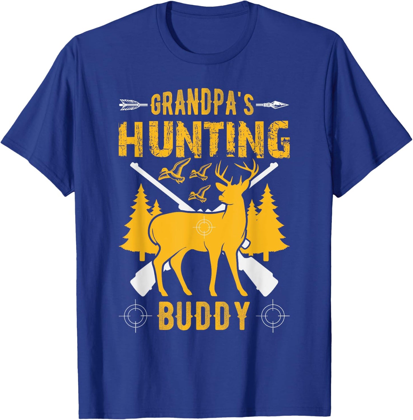 Grandpa's Hunting Buddy Grandson Hunting Buddies T-Shirt - T-Shirt | Royal