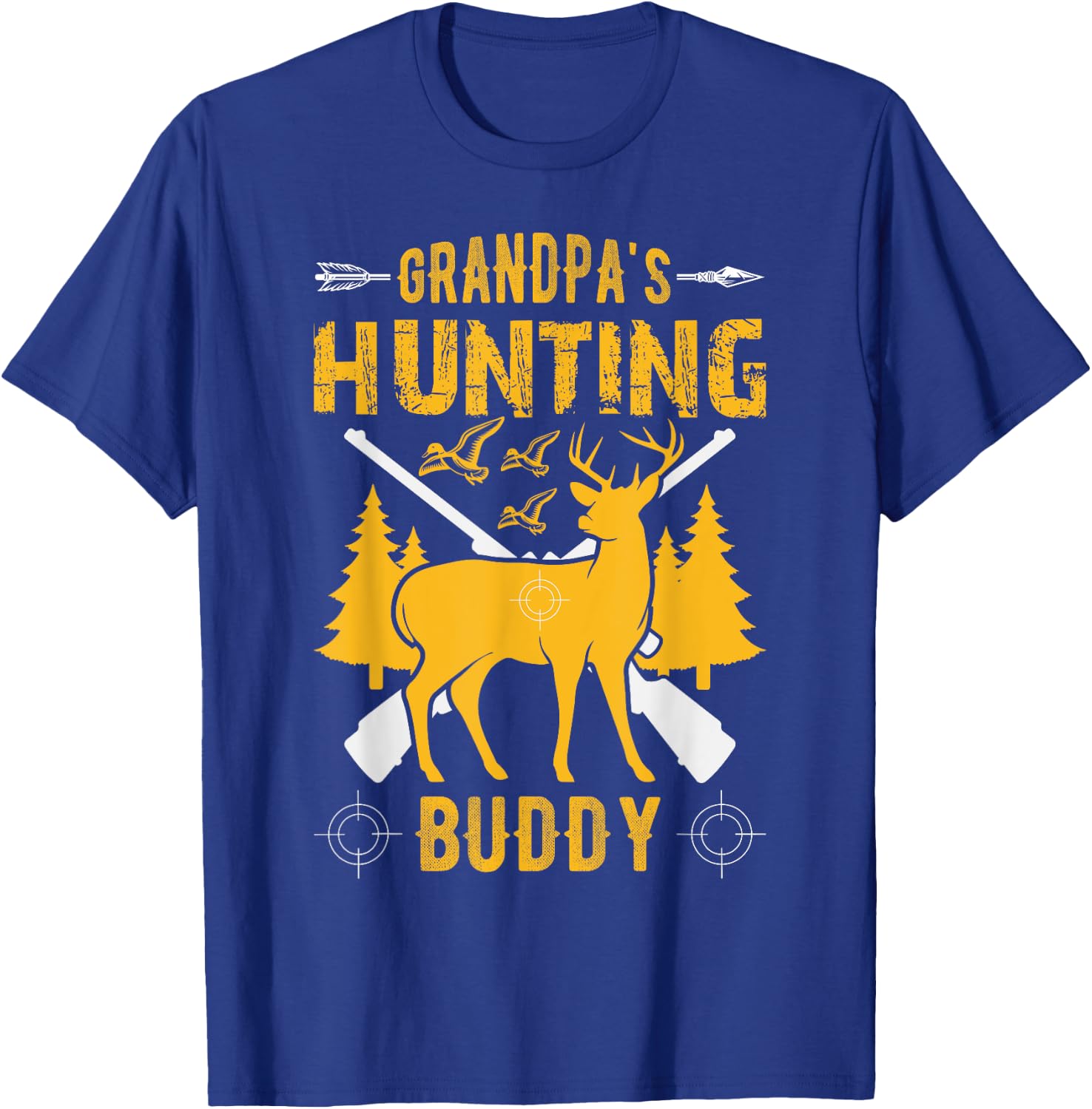 Grandpa's Hunting Buddy Grandson Hunting Buddies T-Shirt - T-Shirt | Royal