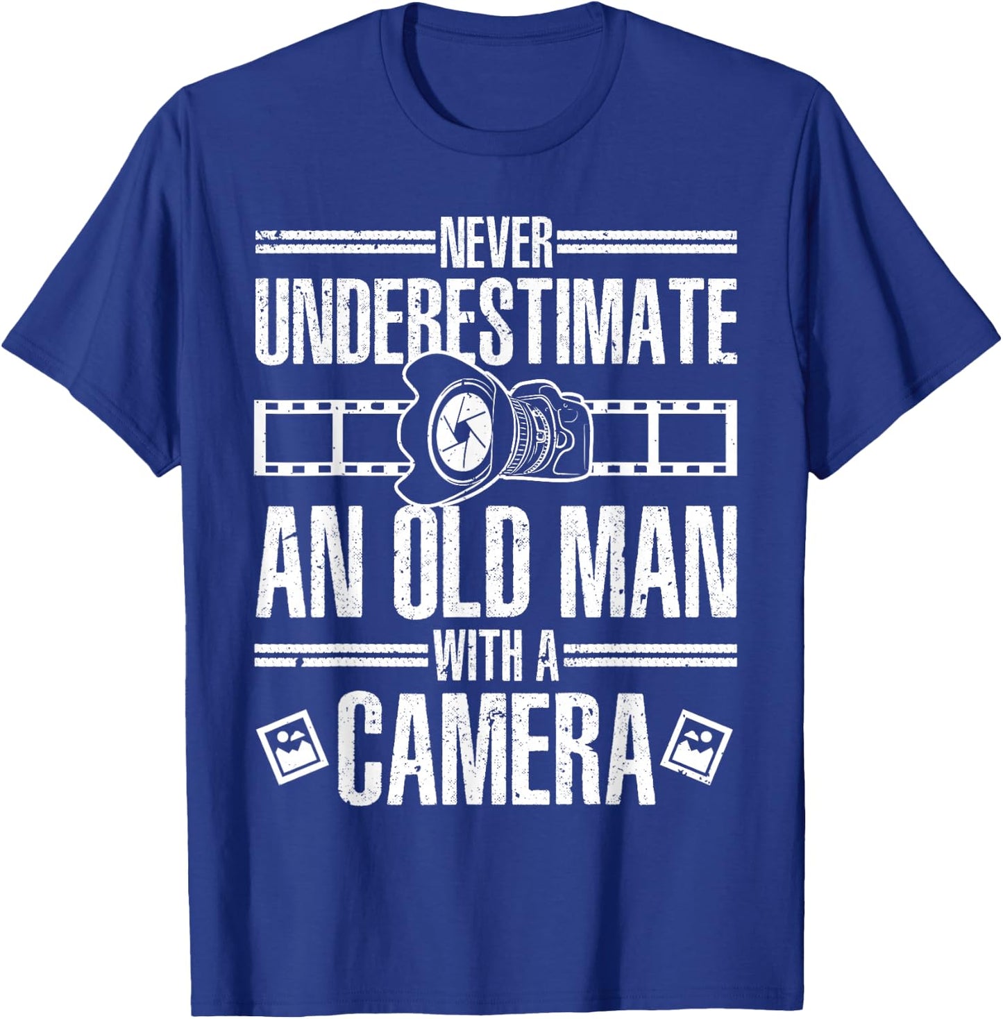 Cool Photography Grandpa Photographer Camera Lover T-Shirt - T-Shirt | Royal