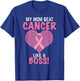 My Mom Beat Breast Cancer - Survivor Awareness T-Shirt - T-Shirt | Royal