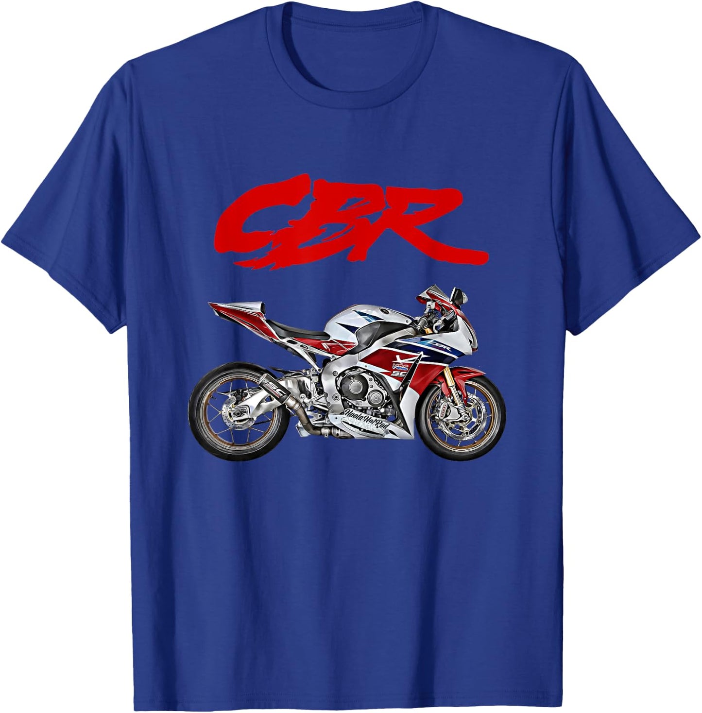 CBR,Motorcycle,Motorbike,Road Racing,Biker,Sportsbike,CBR T-Shirt - T-Shirt | Royal