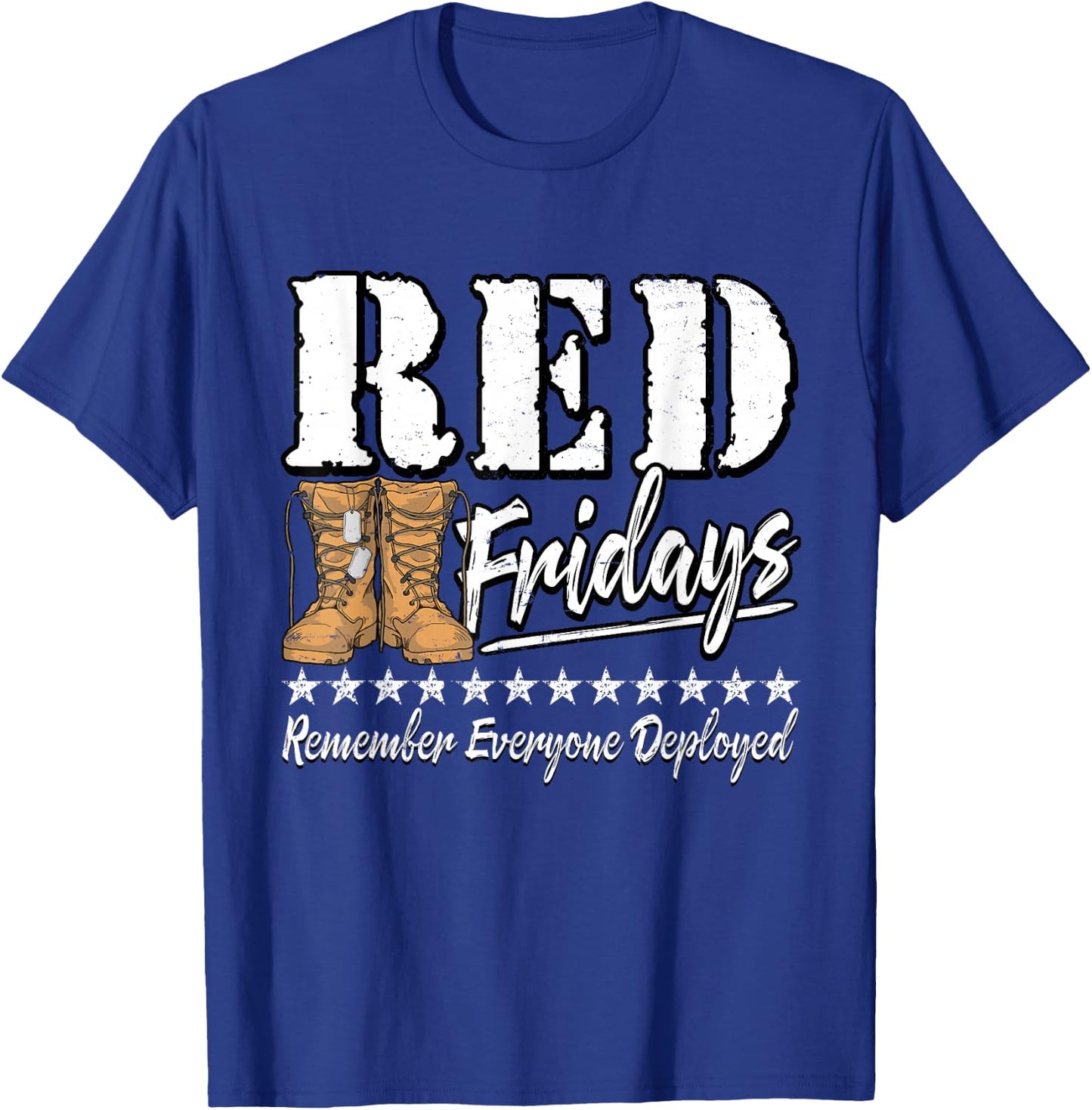 R.E.D. Friday Military Remember Everyone Deployed RED T-Shirt - T-Shirt | Royal
