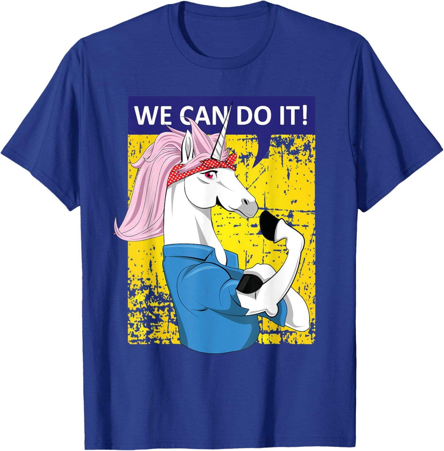 We can do it Rosie the Riveter Unicorn Gifts T-Shirt - T-Shirt | Royal