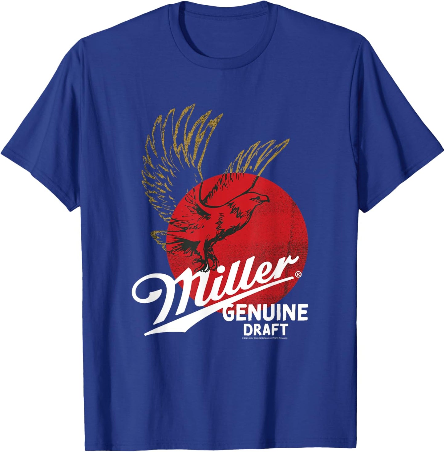 Coors Brewing Company Miller Genuine Draft Classic Big Logo T-Shirt - T-Shirt | Royal