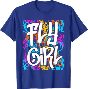 Fly Girl Women Girls T-Shirt - T-Shirt | Royal