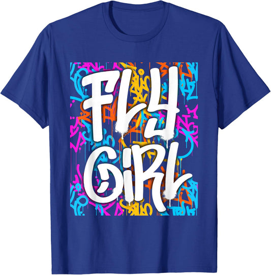Fly Girl Women Girls T-Shirt - T-Shirt | Royal