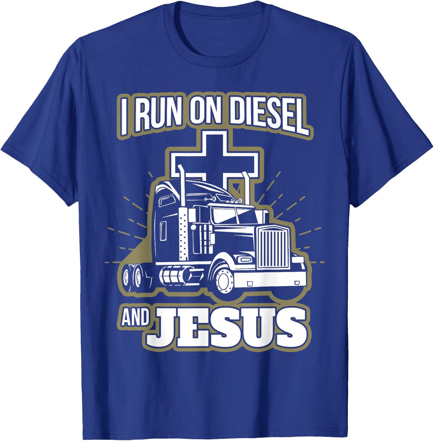 Jesus Truck Driver Christian Trucker T-Shirt - T-Shirt | Royal