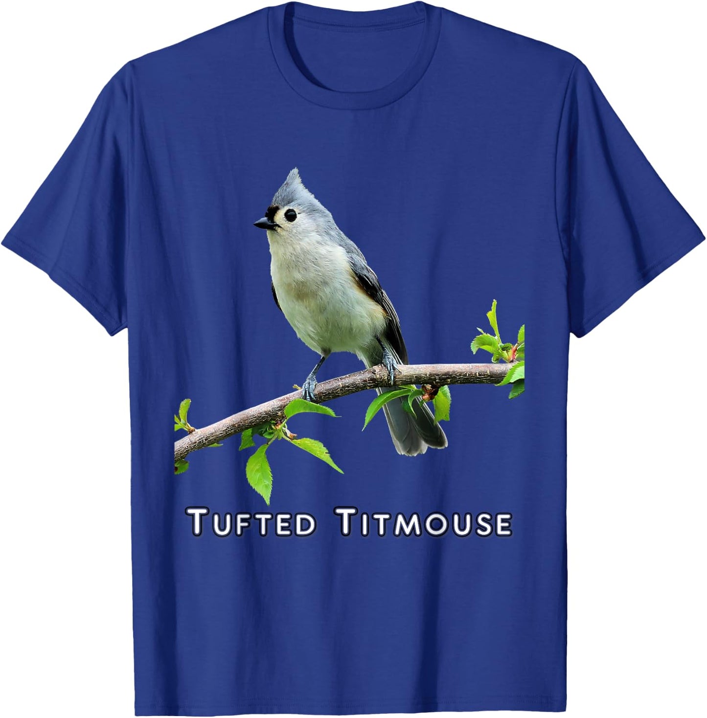 Tufted Titmouse T-Shirt - T-Shirt | Royal