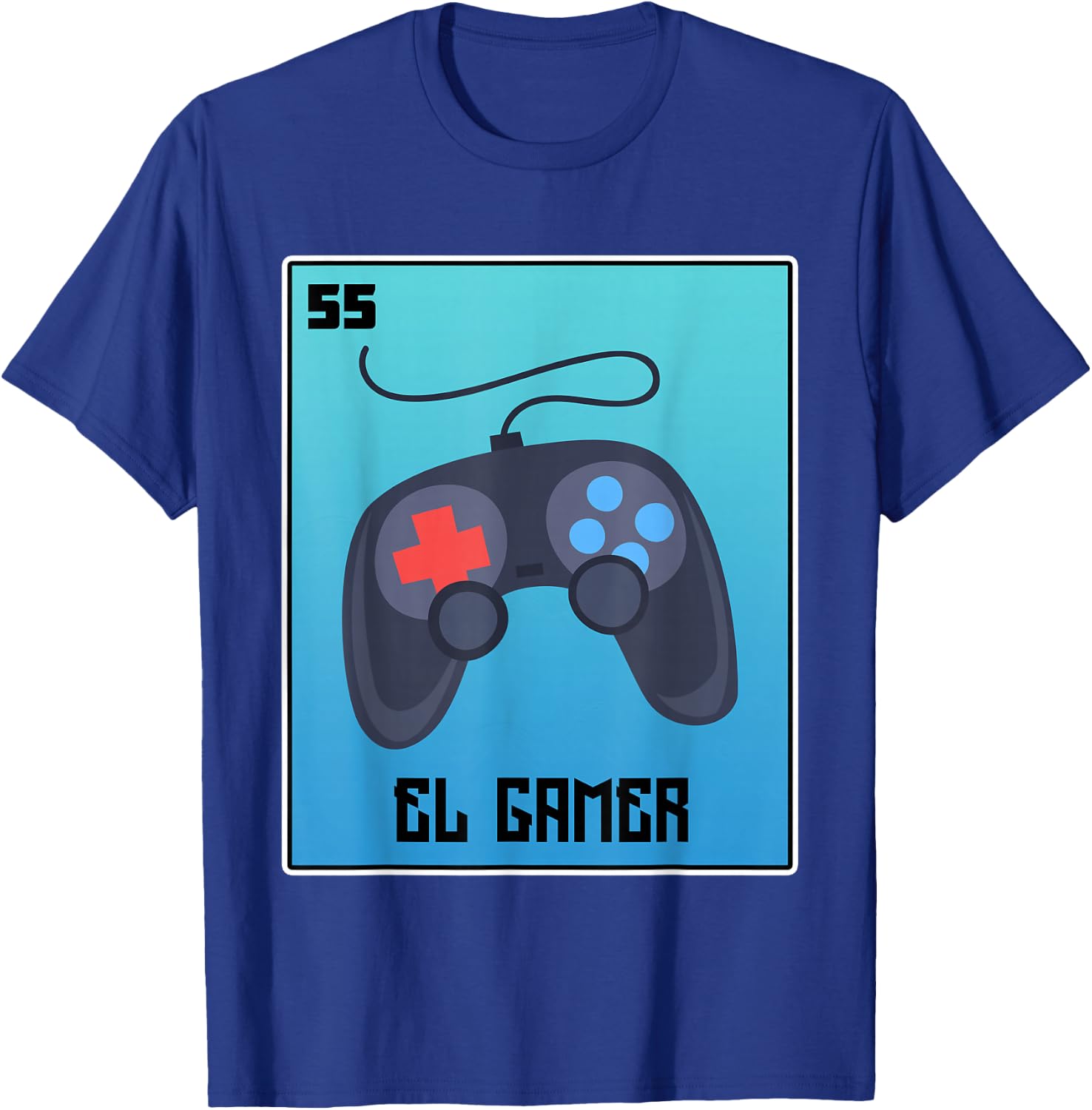El Gamer Video Games Funny Mexican Lottery Parody Graphic T-Shirt - T-Shirt | Royal