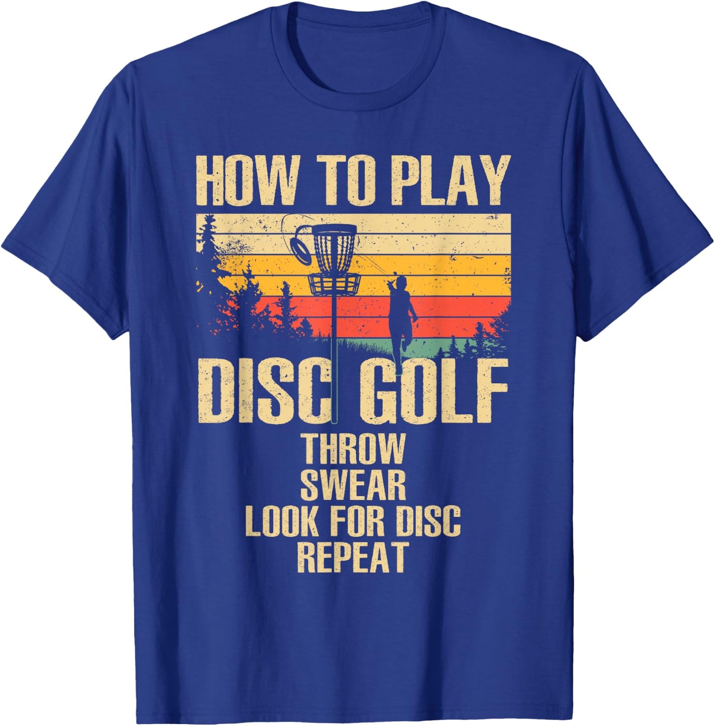 Funny Disc Golf Design Women Disc Golf Player Lover T-Shirt - T-Shirt | Royal