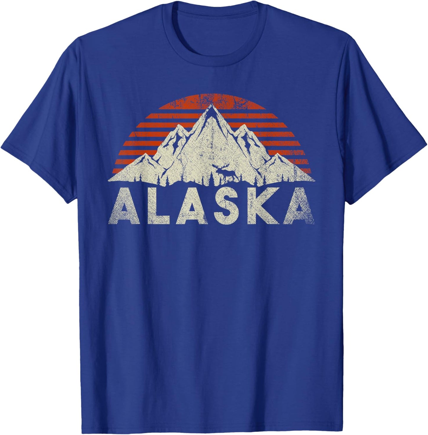 Retro Alaska T-Shirt - T-Shirt | Royal