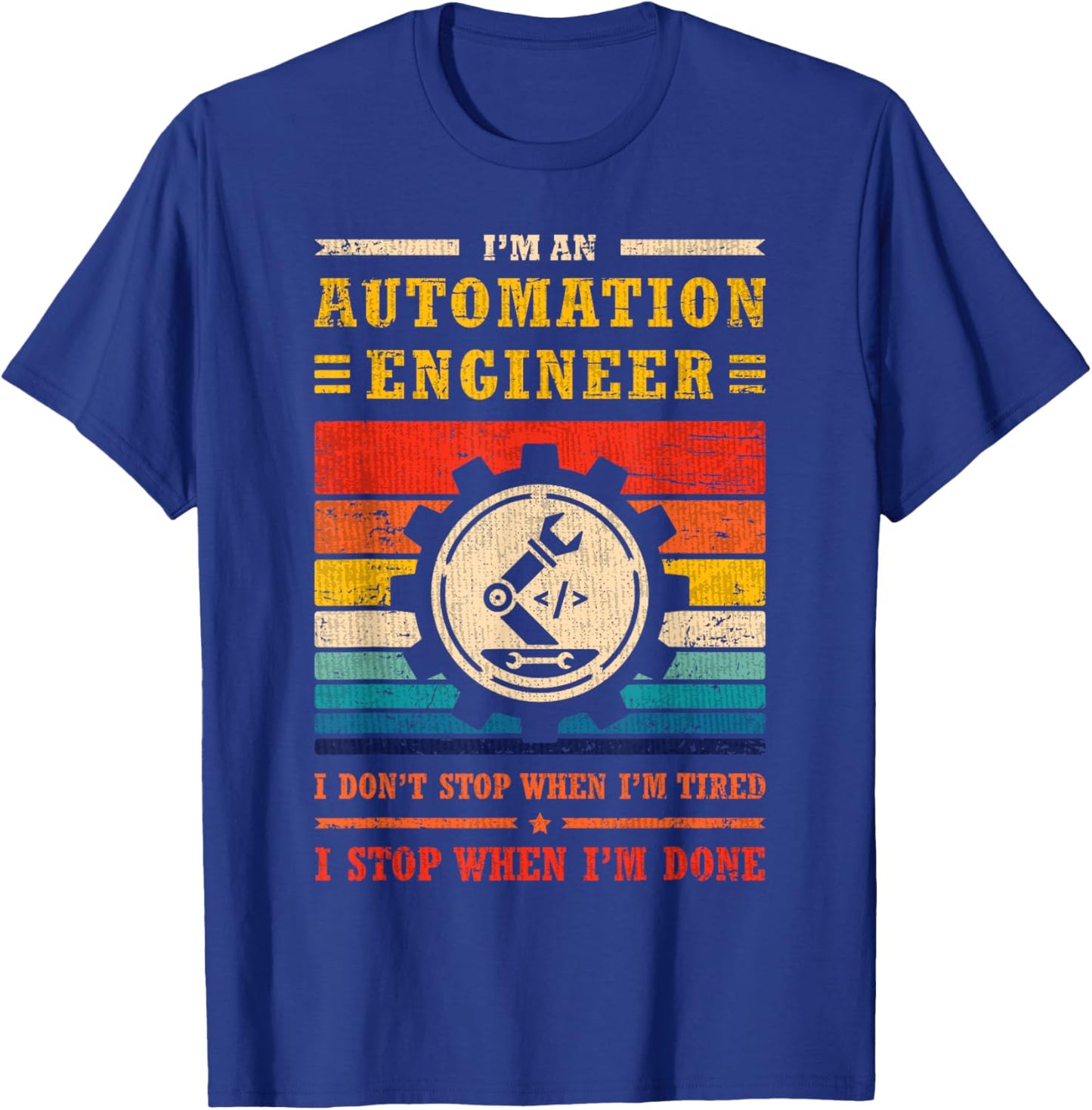 Controls Engineer HMI PLC Programmer PLC Automation Engineer T-Shirt - T-Shirt | Royal