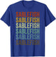 Sablefish Fish Retro T-Shirt - T-Shirt | Royal