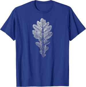 Oak Leaf - Plant & Nature / Botanical Tree Graphic T-Shirt - T-Shirt | Royal
