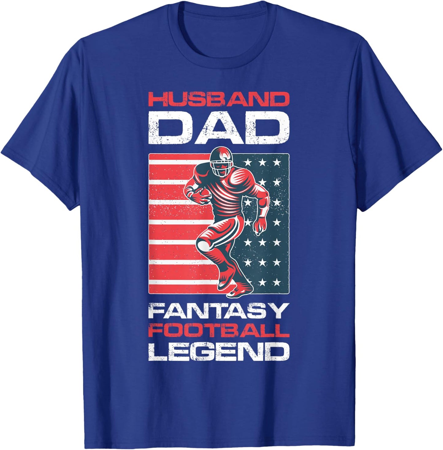 Funny Husband Dad Fantasy Football Legend T-Shirt - T-Shirt | Royal