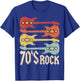 70s Rock Band Guitar Cassette Tape 1970s Vintage 70s Costume T-Shirt - T-Shirt | Royal