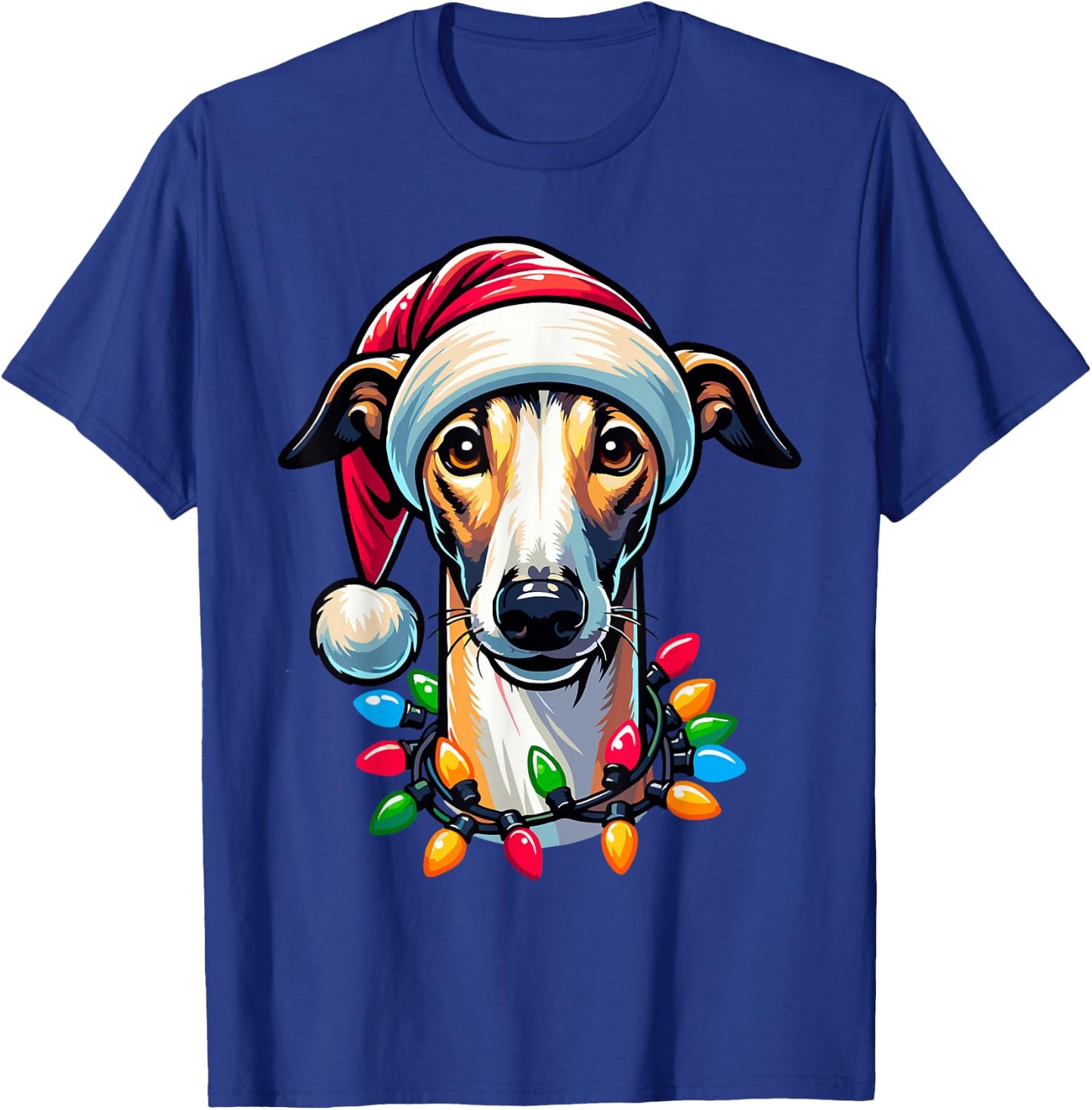 Dog Owner Xmas Men Women Favorite Greyhound Christmas T-Shirt - T-Shirt | Royal