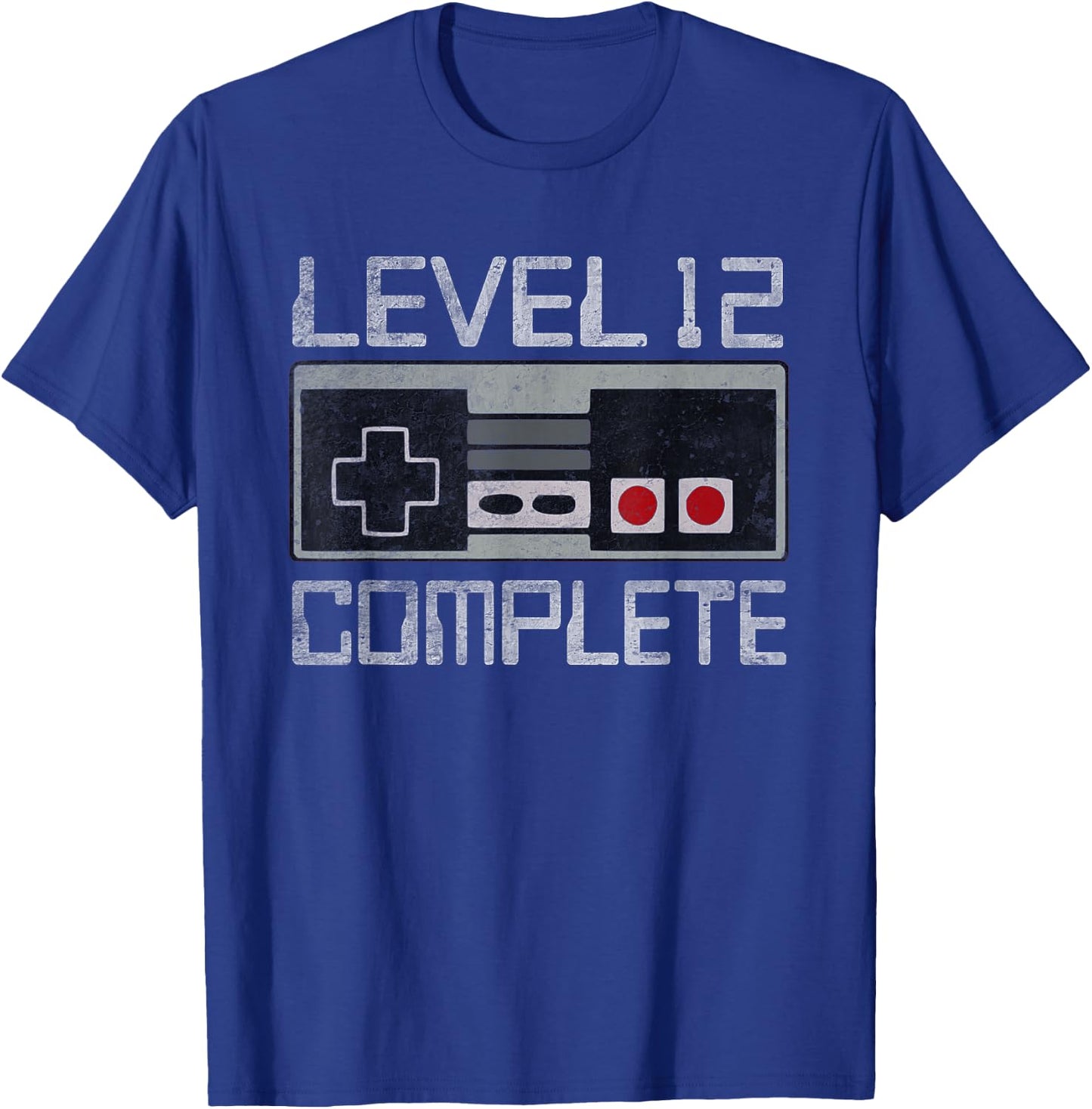 Level 12 Complete 12 Year 12th Wedding Anniversary T-Shirt - T-Shirt | Royal