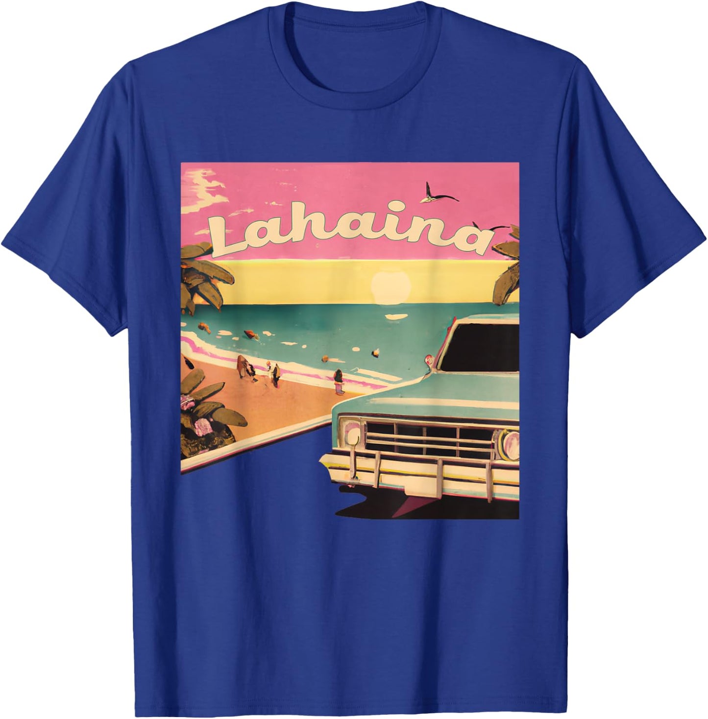 Lahaina Retro Beach Vacation Souvenir Lahaina Surf Women Kids T-Shirt - T-Shirt | Royal