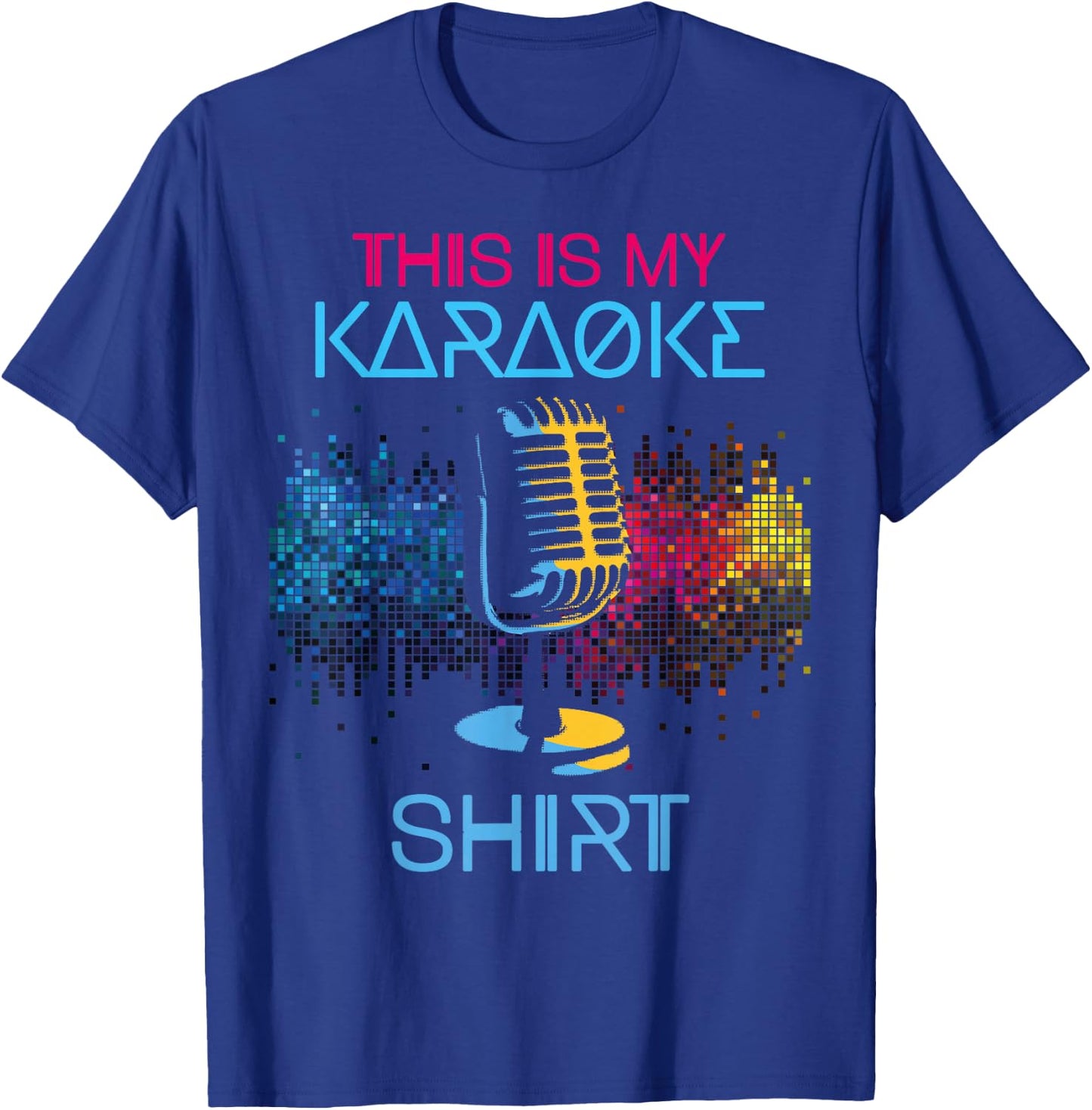 Karaoke Singer 80s Retro This Is My Karaoke Shirt T-Shirt - T-Shirt | Royal