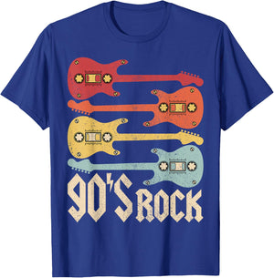 90s Rock Band Guitar Cassette Tape 1990s Vintage 90s Costume T-Shirt - T-Shirt | Royal