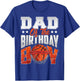 Dad basketball birthday Boy Family Baller b-day Party T-Shirt - T-Shirt | Royal
