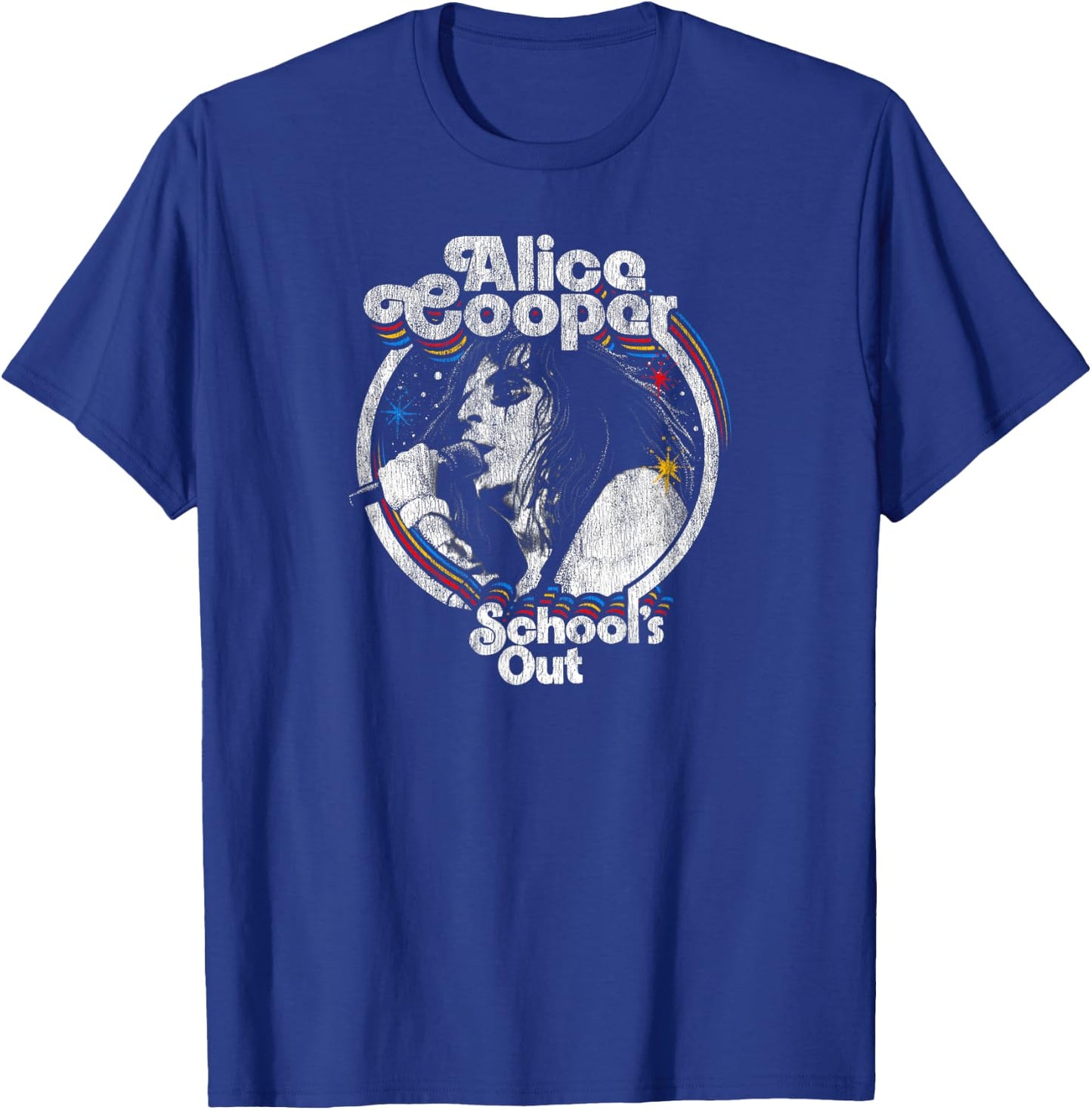 Alice Cooper - School's Out Vintage T-Shirt - T-Shirt | Royal