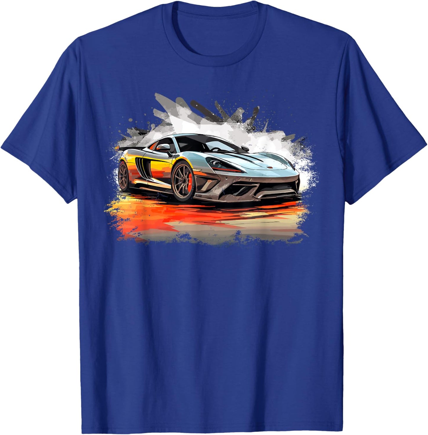 Supercar Exotic Sports Car Concept Hypercar Vintage Graphic T-Shirt - T-Shirt | Royal