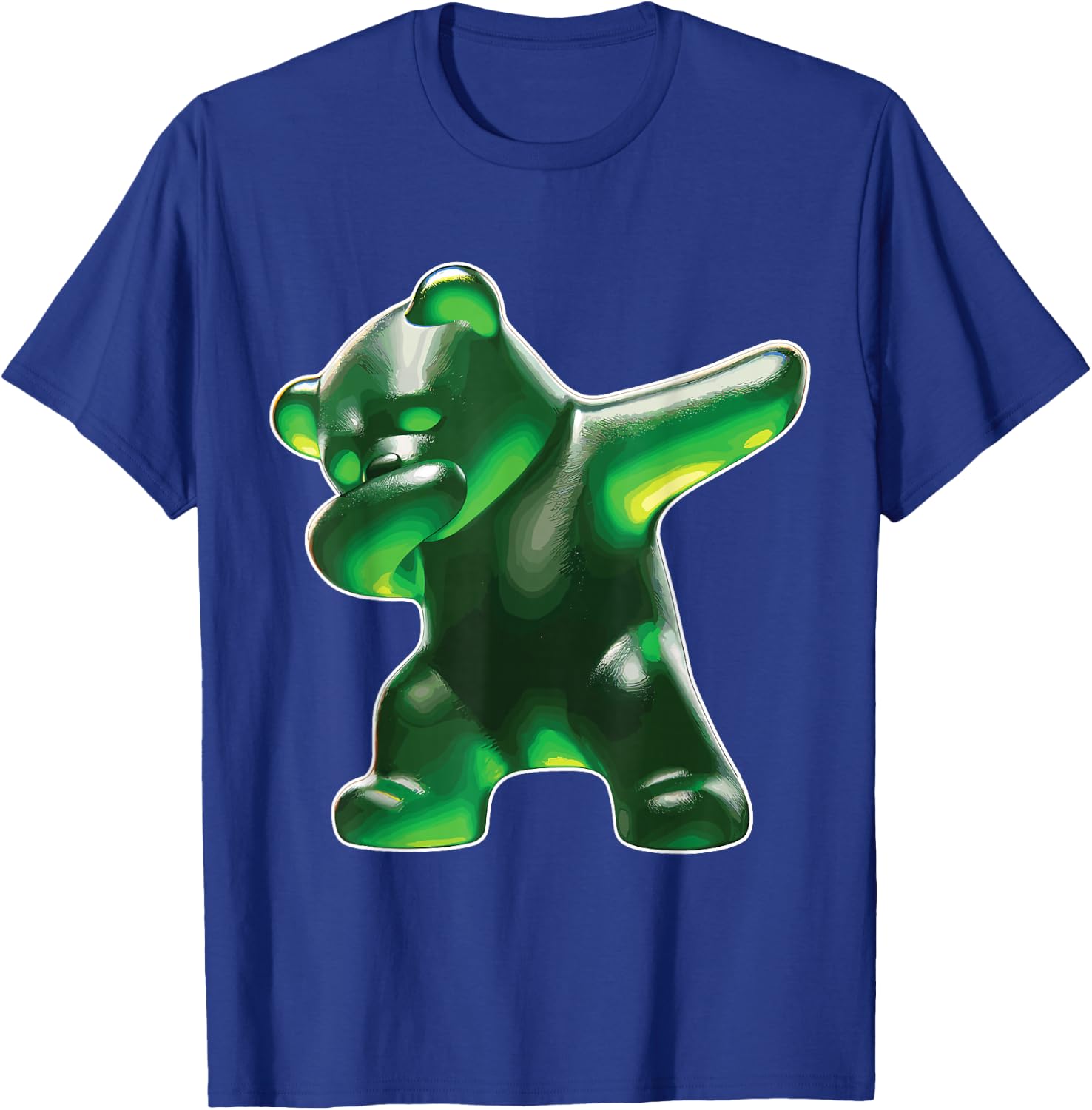 Gummy Bear, Green Gummy Bear, Dabbing Gummy Bear T-Shirt - T-Shirt | Royal