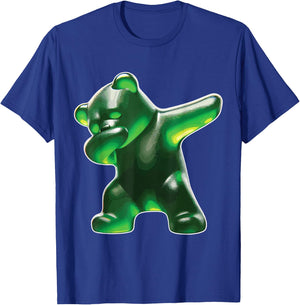 Gummy Bear, Green Gummy Bear, Dabbing Gummy Bear T-Shirt - T-Shirt | Royal