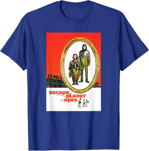 Escape from the Planet of the Apes 1971 Family Movie Poster T-Shirt - T-Shirt | Royal