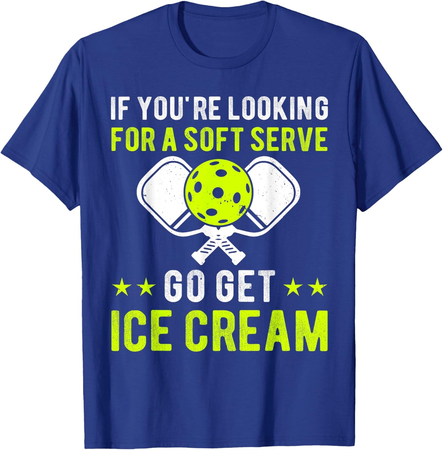 Funny Pickleball Pun for Pickleball Player Funny Paddleball T-Shirt - T-Shirt | Royal