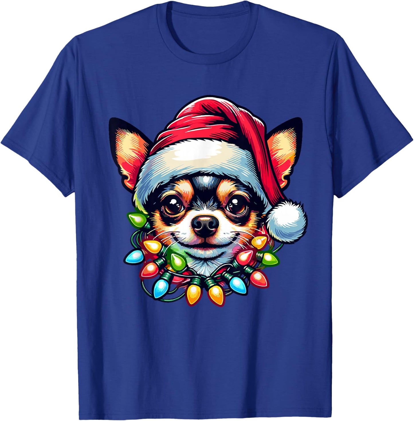 Dog Owner Xmas Men Women Favorite Chihuahua Christmas T-Shirt - T-Shirt | Royal