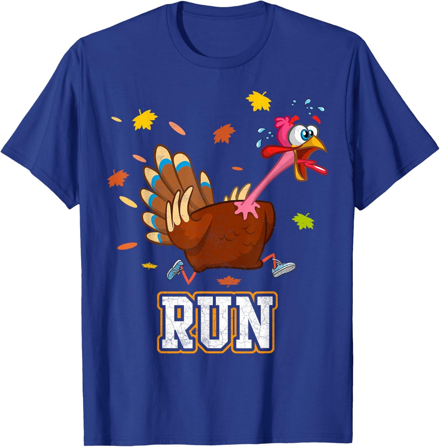 Thanksgiving Turkey Running Outfit Gear Costume Turkey Trot T-Shirt - T-Shirt | Royal