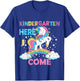 Unicorn Kindergarten Here I come School Kindergarten Girl T-Shirt - T-Shirt | Royal