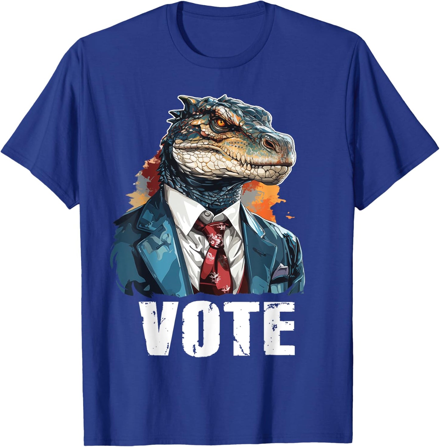 Vote - Funny Reptilian For President Election Voting Lizard T-Shirt - T-Shirt | Royal