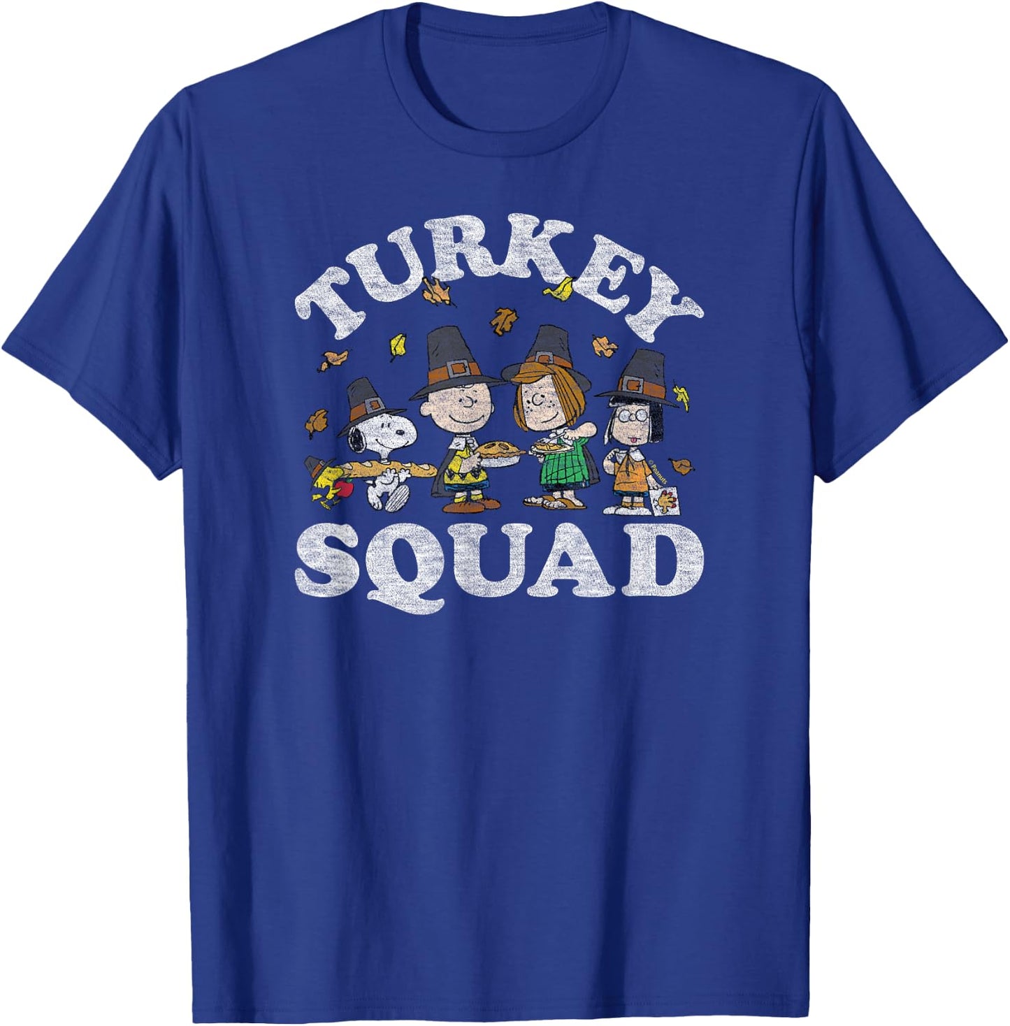 Peanuts - Turkey Squad T-Shirt - T-Shirt | Royal