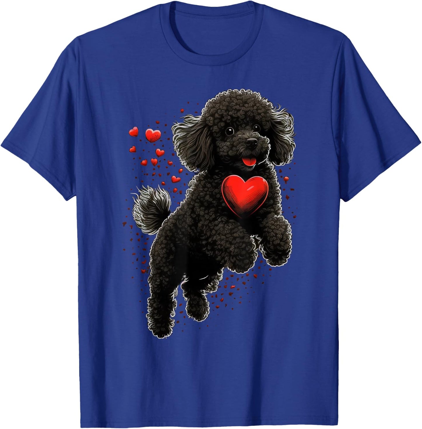 Toy Poodle Love Heart for Valentines Day on Poodle Lover T-Shirt - T-Shirt | Royal