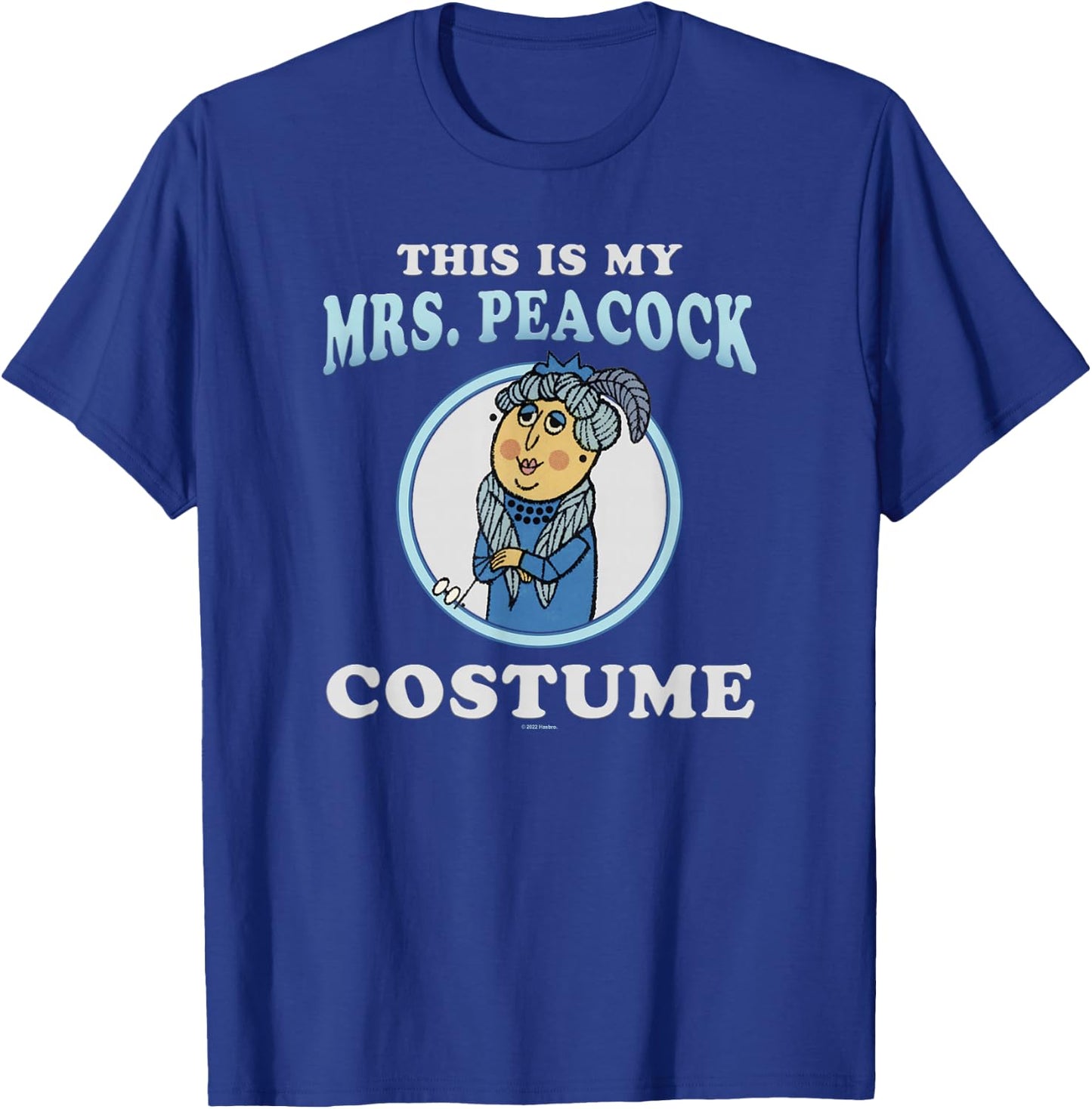 Clue This Is My Mrs. Peacock Costume T-Shirt - T-Shirt | Royal