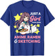 Just A Girl Who Loves Anime Ramen and Sketching Drawing Art T-Shirt - T-Shirt | Royal