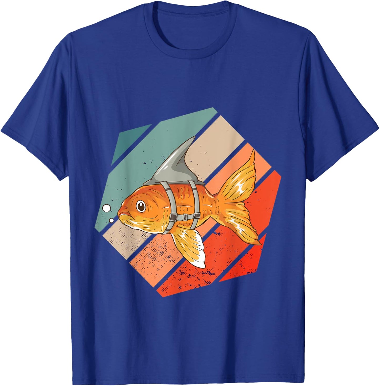 Shark Goldfish Motivational Fish Dream Big Playful Bold T-Shirt - T-Shirt | Royal