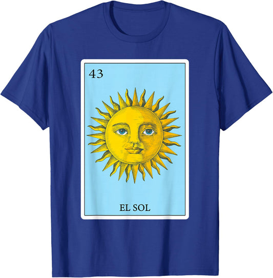 Funny Spanish-Mexican Bingo Gifts - El Sol Sun T-Shirt - T-Shirt | Royal