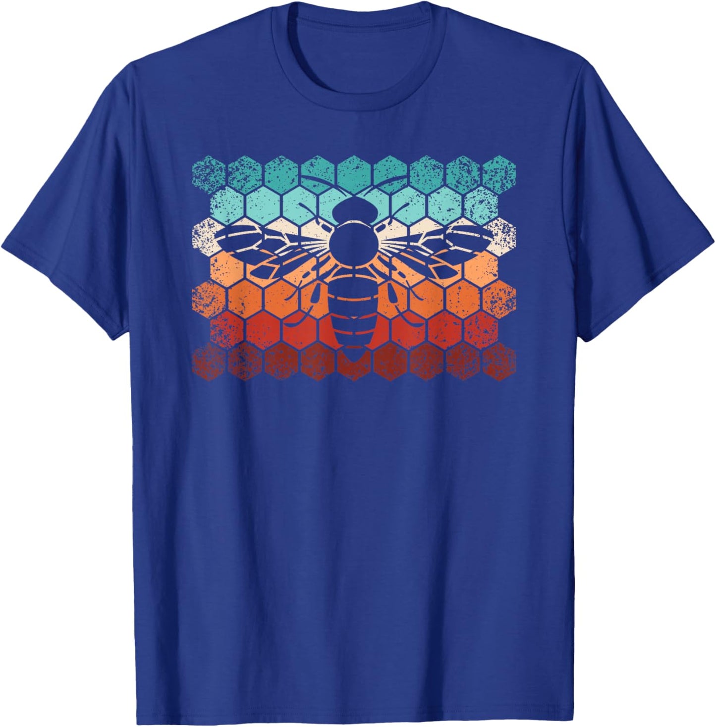 Beekeeping Honey Honeycomb Beekeeper Retro Bee Men T-Shirt - T-Shirt | Royal