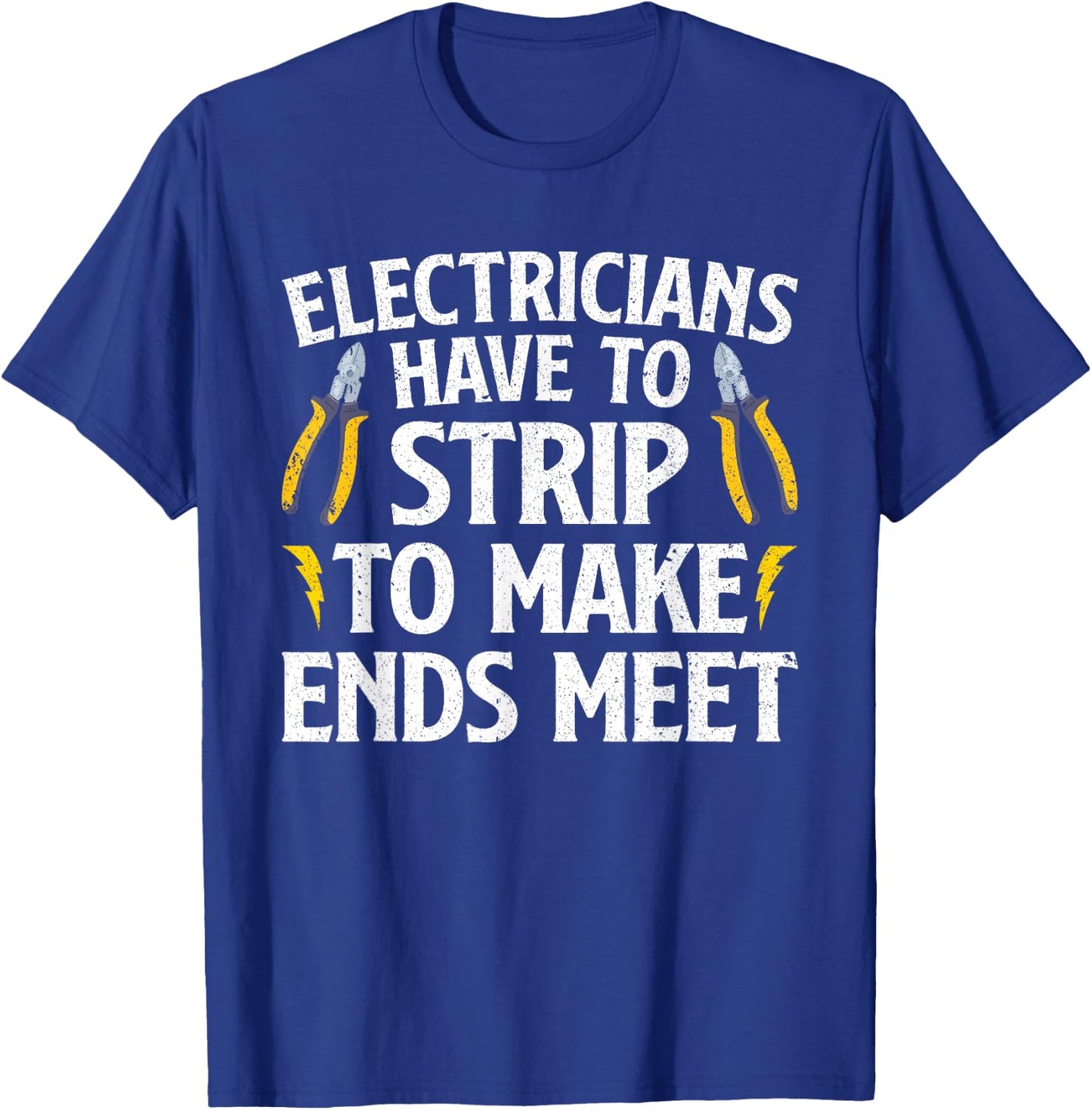 Funny Electrician Women Electrician Electrical Tools Small T-Shirt - T-Shirt | Royal