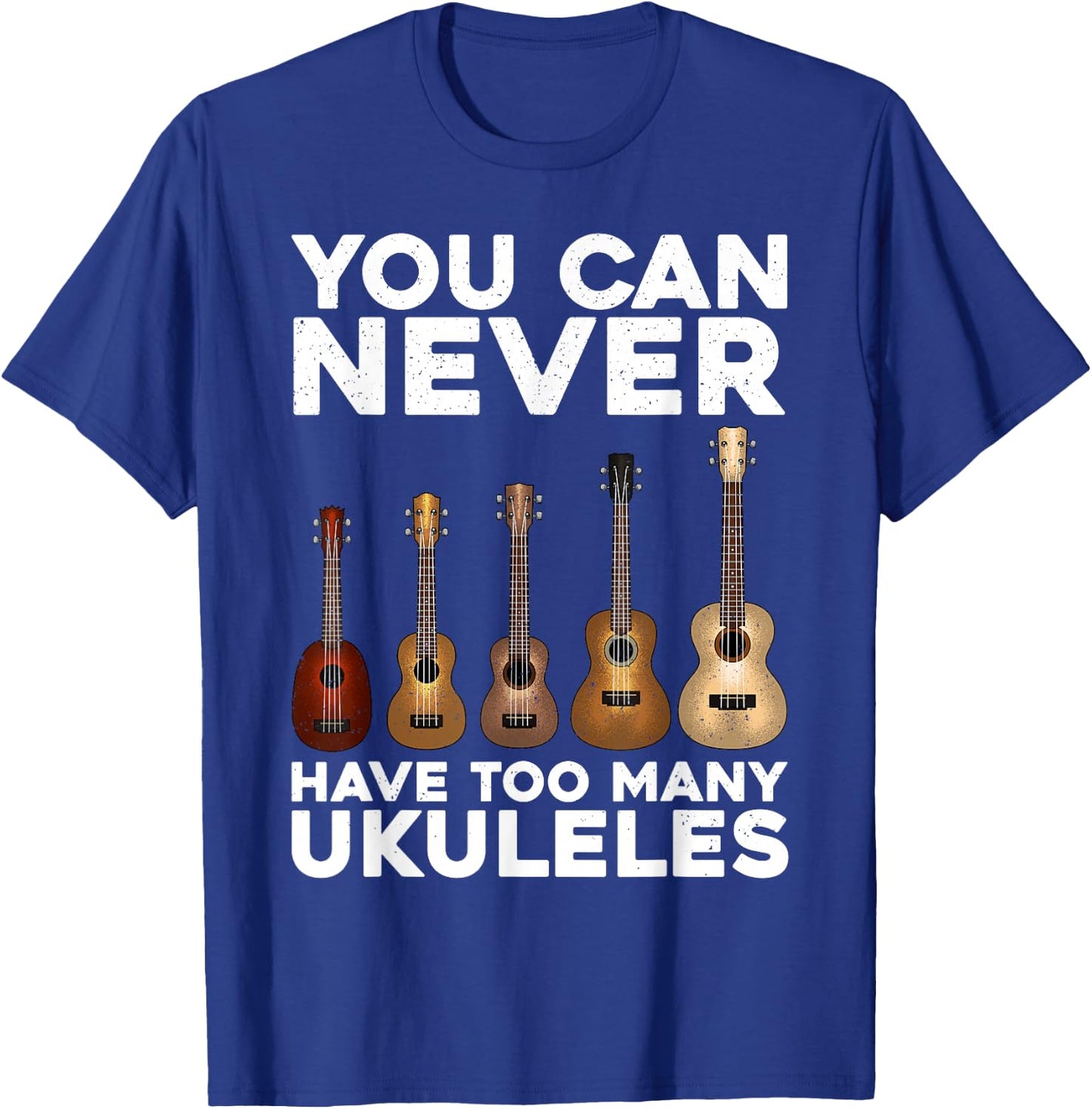 Funny Ukulele Art Women Small Guitar Ukulele Players T-Shirt - T-Shirt | Royal