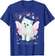 Cute y2k Aesthetic Cat Butterfly Fairy Cyber 2000s Graphic T-Shirt - T-Shirt | Royal