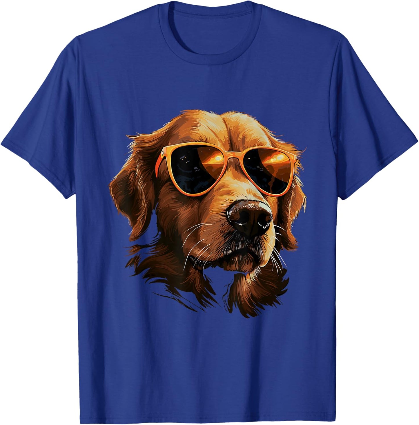 Golden Retriever Dog Sunglasses for Children Boys Girls T-Shirt - T-Shirt | Royal